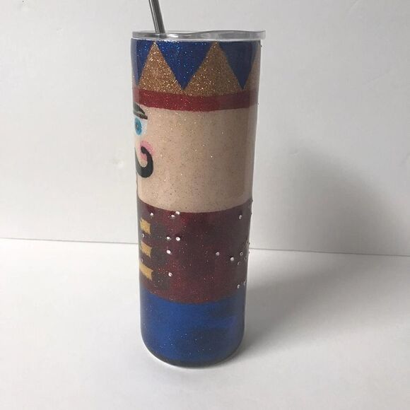 Hand Glitter Christmas Nutcracker Tumbler - Picture 2 of 8